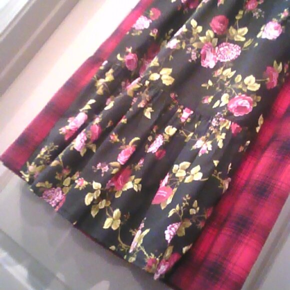 Medium Maxi Denim Flannel Floral Duster - Picture 3 of 8